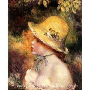  Young Girl with a Straw Hat: Home & Kitchen