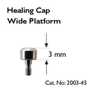 10 Healing Caps Wide Platform/ Accs. for Dental Implant  