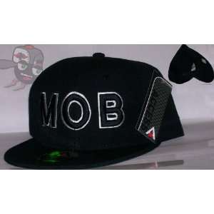    M.O.B. Black Script Snapback Streetwear Hat Cap: Everything Else