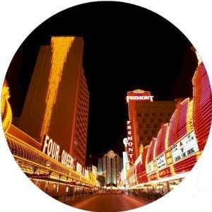   25 inch Large Badge Style Round Keyring Las Vegas