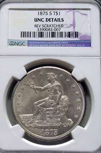 1875 S Trade Dollar NGC Certified  