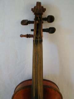 Antique VIOLIN Old STRADIVARIUS Wood CASKET Style MUSICAL INSTRUMENT 