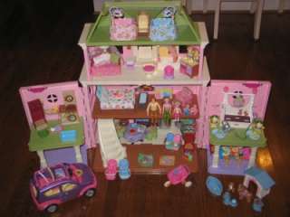   LOVING FAMILY TWIN DOLLHOUSE DOLL HOUSE LOT FURNITURE PEOPLE  