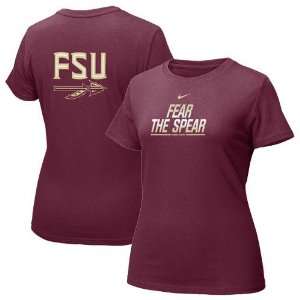 Nike Florida State Seminoles (FSU) Garnet Ladies Uniform T 