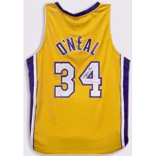   : Signed Shaquille ONeal Uniform   Shaq nike Gold: Sports & Outdoors