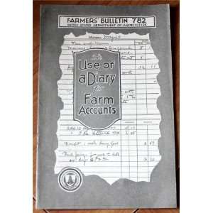  of a Diary for Farm Accounts (U.S. Department of Agriculture Farmers 