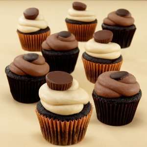 Peanut Butter Cup & Chocolate Cupcakes   8 Count:  Grocery 
