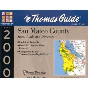  Thomas Guide 2000 San Mateo County Street Guide and 