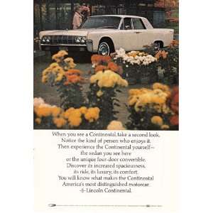    Print Ad 1964 Lincoln Continental Flowers Lincoln Books