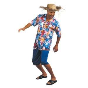    Pams Hawaiian Tourist Man Fancy Dress Costume: Toys & Games
