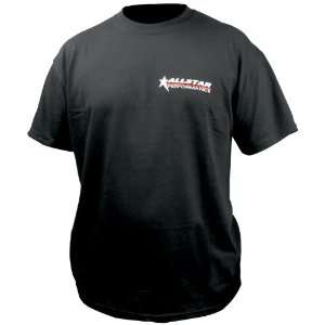   Black Medium T Shirt with Allstar Logo Front and Back Automotive
