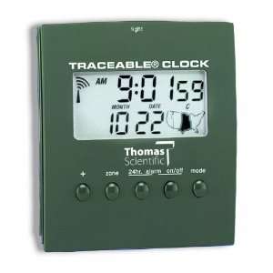 Thomas 5003 Traceable Atomic Clock, 3 3/8 Width x 4 Height x 1.5 