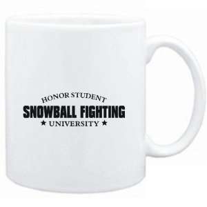  Mug White  Honor Student Snowball Fighting University 