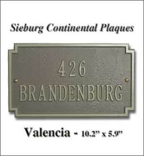 ADDRESS PLAQUE SIGN MARKER EUROPEAN HOME HOUSE OFFICE  