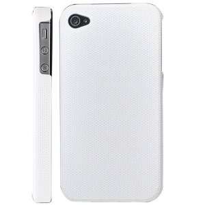  White Hard Mesh Net Skin Snap On Case Cover Apple iPhone 4 