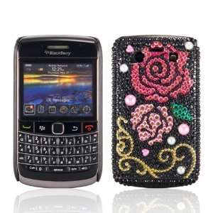  WalkNTalkOnline   Blackberry 9700 Bold Black & Pink & Gold Rose 