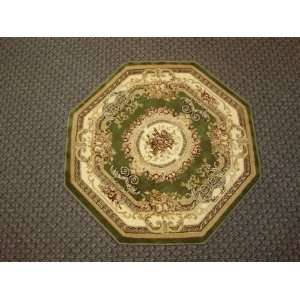   Octagon Area Rug 7 Ft 3 in X 7 Ft 3 in Green: Home & Kitchen