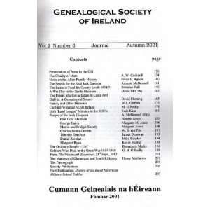  Genealogical Society of Ireland Journal (Vol 2 Number 3 