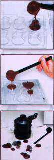 Package:1*DIY Double Chocolate Wax Melting Pen Moulding Kit Set