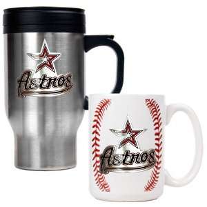  Houston Astros Primary Logo Stainless Steel Travel Mug and 
