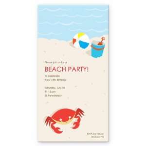  Beach Party Party Invitation Birthday Invitation: Toys 