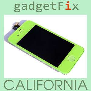   Compatible Green LCD Front Housing Screen Touch Digitizer Assembly Kit
