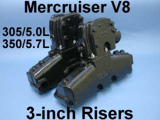 MERCRUISER 3 INCH EXHAUST MANIFOLD KIT 305 350 V8 CHEVY  