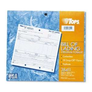  Snap Off Bill of Lading   8 1/2 x 7, Carbonless 3 Part, 50 Form 