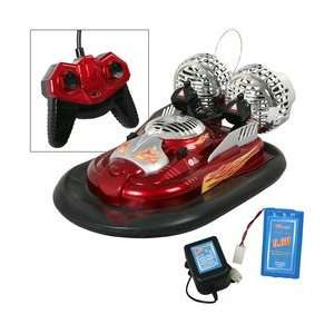  Radio Controlled Hovercraft  Metallic Red: Toys & Games