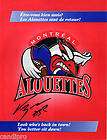 CFL PLAYER MONTREAL ALOUETTES UZOOMA OKEKE AUTOGRAPHED 1996 MONTREAL 