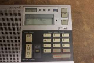 Sony ICF 7600D AM/FM/LW/MW/SW small portable radio, works great 