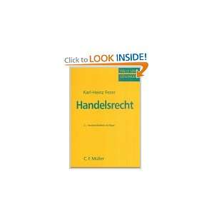  Handelsrecht (9783811423640): Karl Heinz Dr Fezer: Books