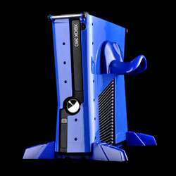 Xbox 360 Slim Vault   Urban Blue   By Calidur 11  
