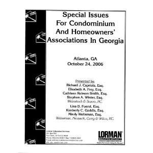  Special Issues For Condominium And Homeowners Associations 