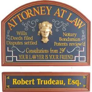  Personalized Wood Sign   ATTORNEY