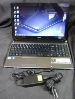 ACER ASPIRE 5750 6887 LAPTOP 2.1 GHz CORE i3~3GB RAM~320GB HDD~USED~NO 
