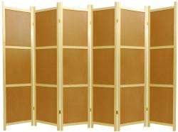 Wood Cork Board 6 panel Room Divider (China)  Overstock