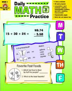 Daily Math Practice, Grade 3 (Paperback)  Overstock