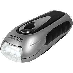 Hand Crank LED Flashlight and Cell Phone Charger  Overstock