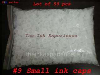 TATTOO INK CUPS CAPS #9 SMALL   100 pcs   9MM USA  