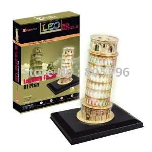  led light building 3d diy models home adornment puzzle toy 