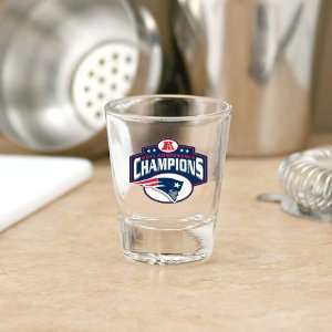 New England Patriots 2011 AFC Champions 2oz. Commemorative Shot Glass 