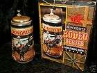 Budweiser Beer Stein Winchester Rodeo Saddle Bronc Ride