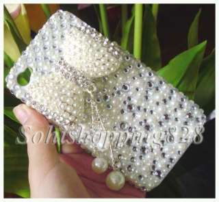 New Big 3D Bow Sparkle Bling Hard Protect Case Cover For Apple iPhone 
