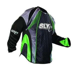  Sly 2011 Pro Merc Paintball Jersey   Black / Neon Green 