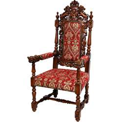   Fleurs De Lis Queen Anne Parlor Chair (China)  Overstock