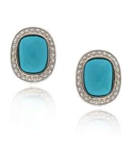 Sterling Silver Blue Turquoise Earrings  Overstock
