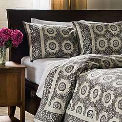   Cotton King size 3 piece Duvet Cover Set (India)  Overstock