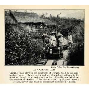 1937 Print Taiwan China Asia Camphor Oil Production Distillery Handcar 