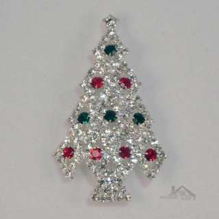 Lauren Spencer Crystal ChristmasTree Pin Brooch #P2299  